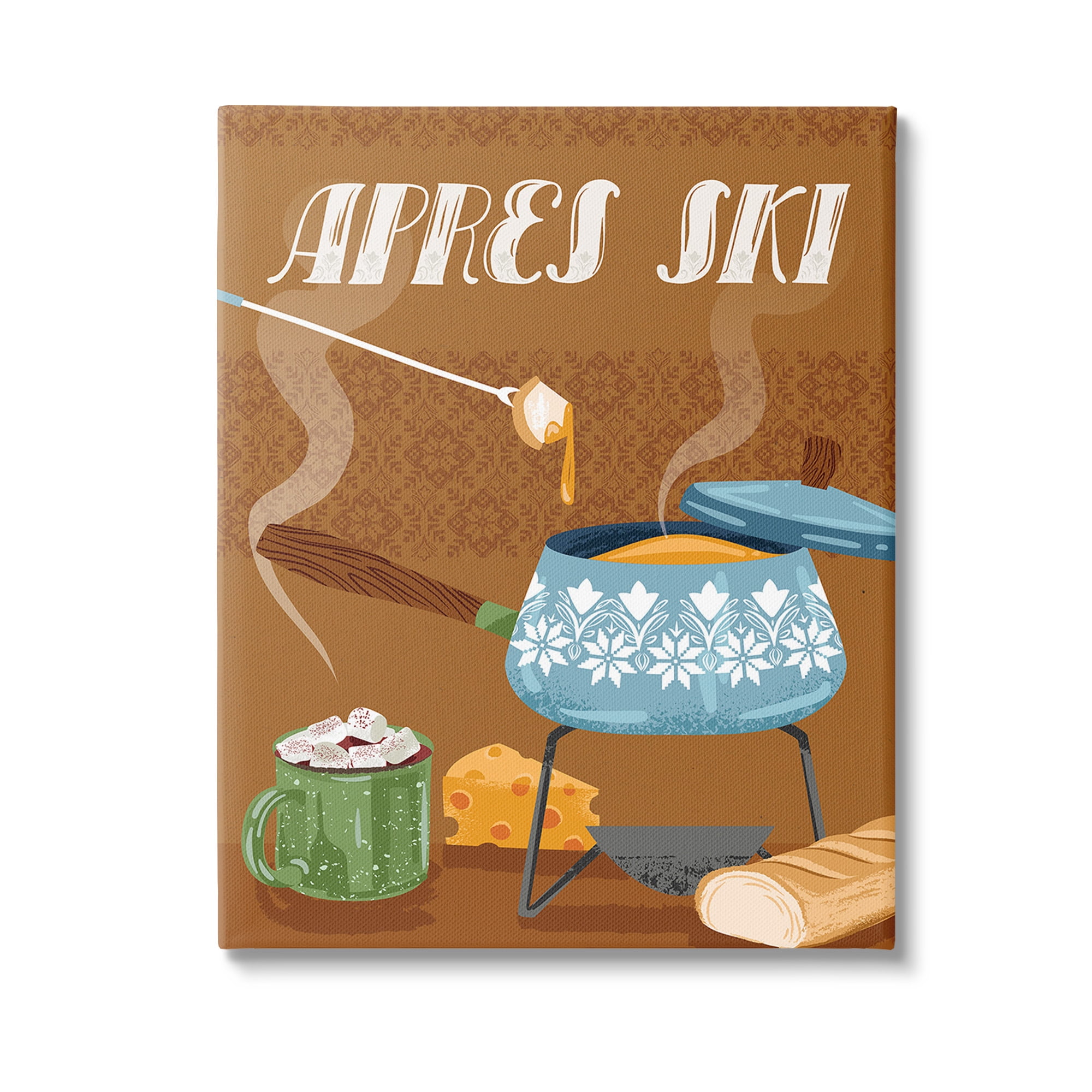 Stupell Industries Après Ski Warm Meal Food & Beverage Painting Gallery Wrapped Canvas Art Print Wall Art, 24 x 30