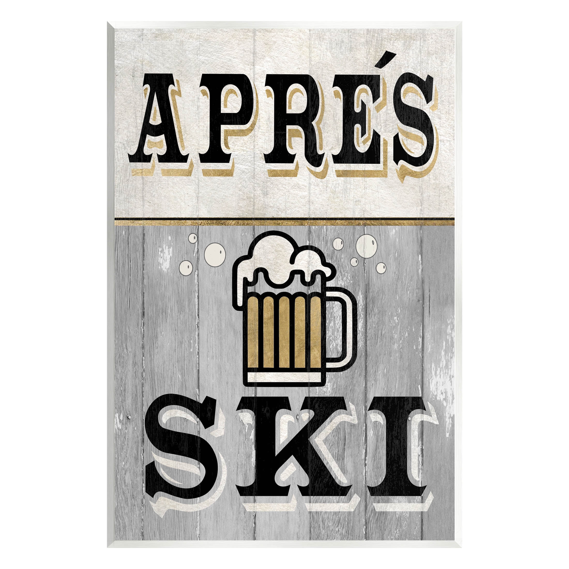 Stupell Industries Apres Ski Beer Brew Graphic Art Unframed Art Print Wall Art, Design by Livi Finn