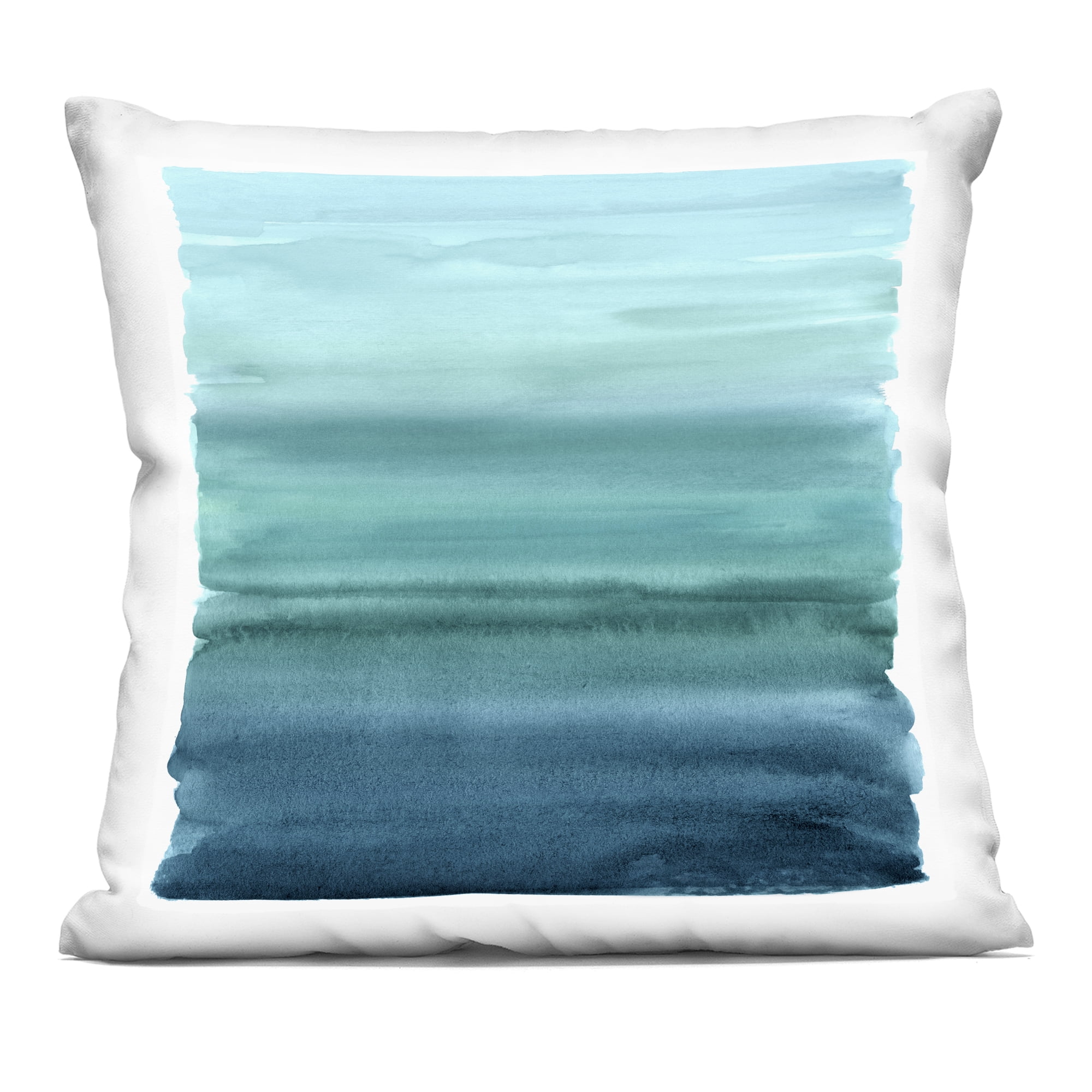 Stupell Industries Aqua Ombre Gradient Decorative Printed Throw Pillow, design by Allie Corbin, 18 x 7 x 18