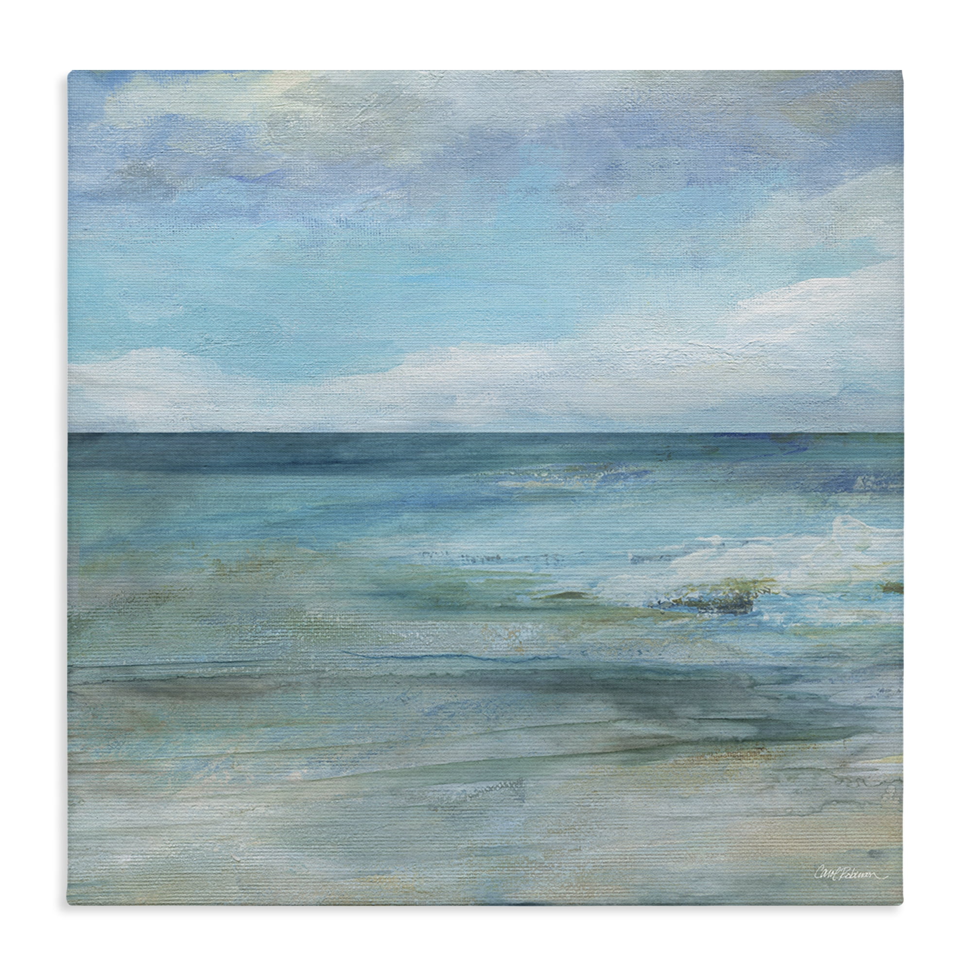Stupell Industries Aqua Seascape Tranquility Canvas Wall Art, design by Carol Robinson