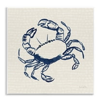 Stupell Industries Aquatic Crab on Beige Animals & Insects Painting Unframed Art Print Wall Art, 12 x 12