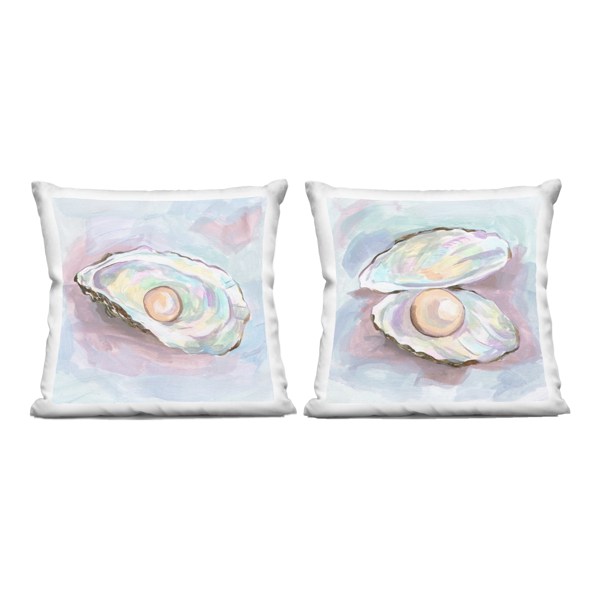 Stupell Industries Aquatic Silent Opals 2 Piece Decorative Printed Throw Pillow Set, design by Melissa Wang