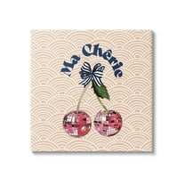 Stupell Industries Arch Patterned Cherries Food & Beverage Painting Gallery Wrapped Canvas Art Print Wall Art, 17 x 17