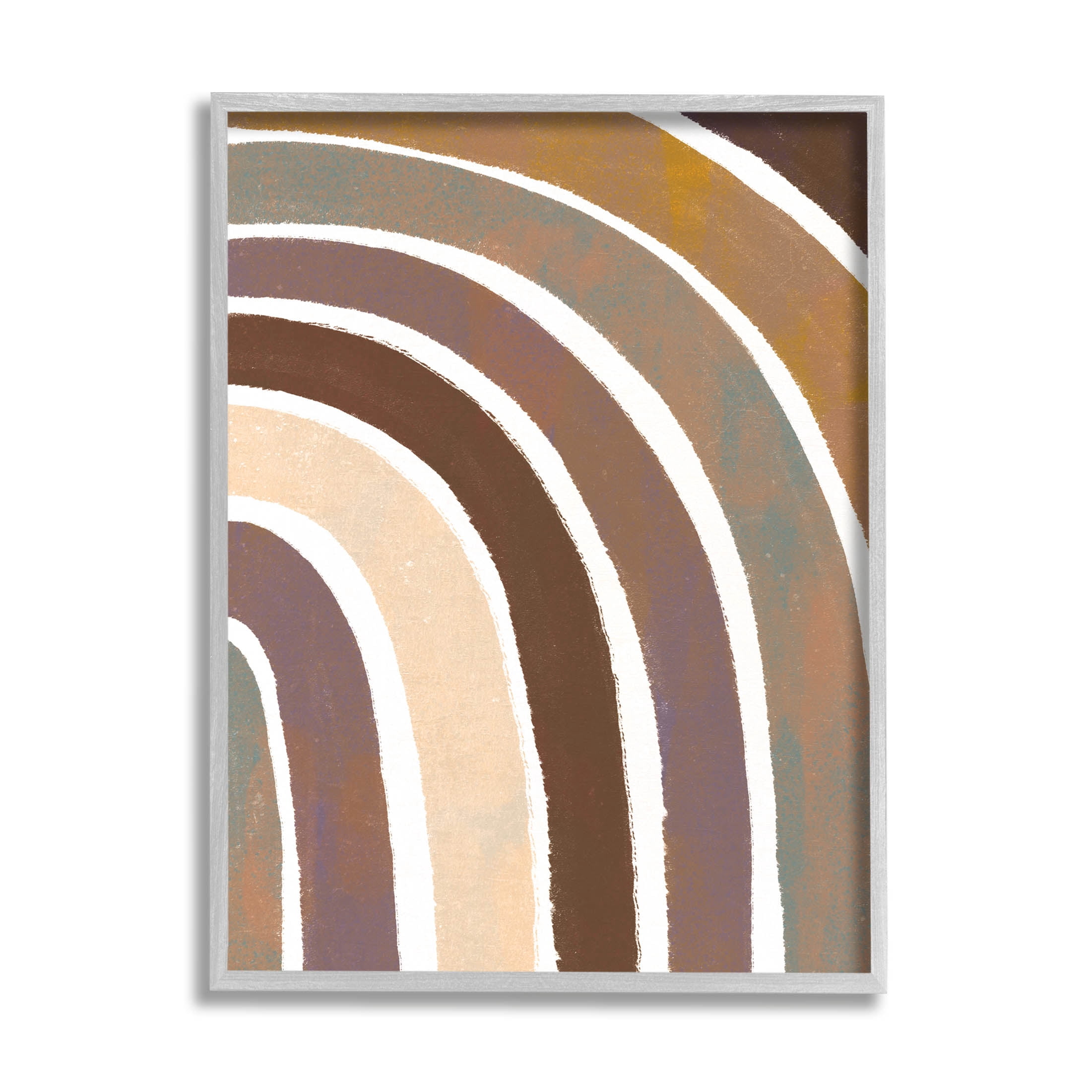 Stupell Industries Arched Dreamy Desert Tones Graphic Art Gray Framed Art Print Wall Art, Design by Loni Harris