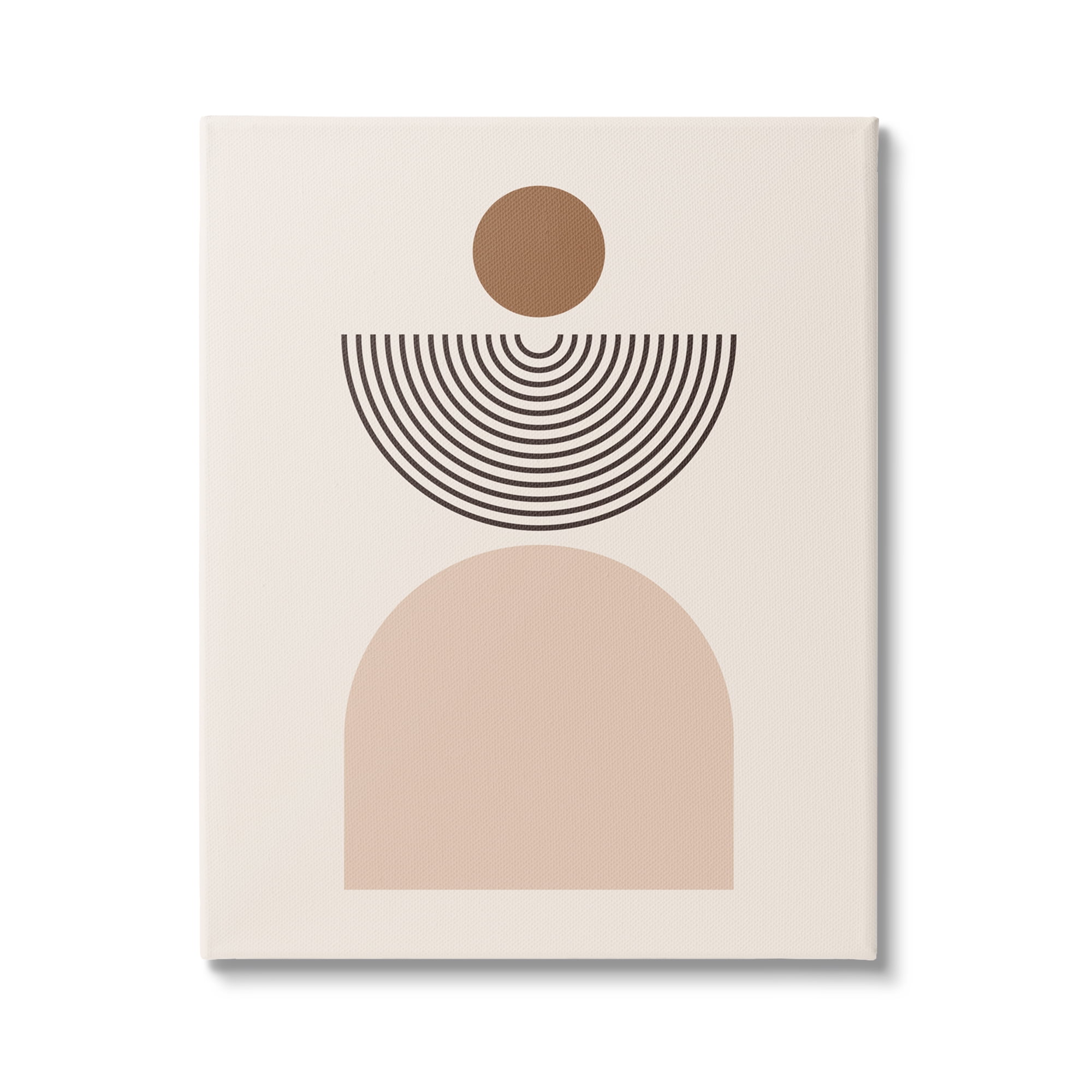 Stupell Industries Arched Geometric Shapes Abstract Painting Gallery Wrapped Canvas Print Wall Art, 30 x 40