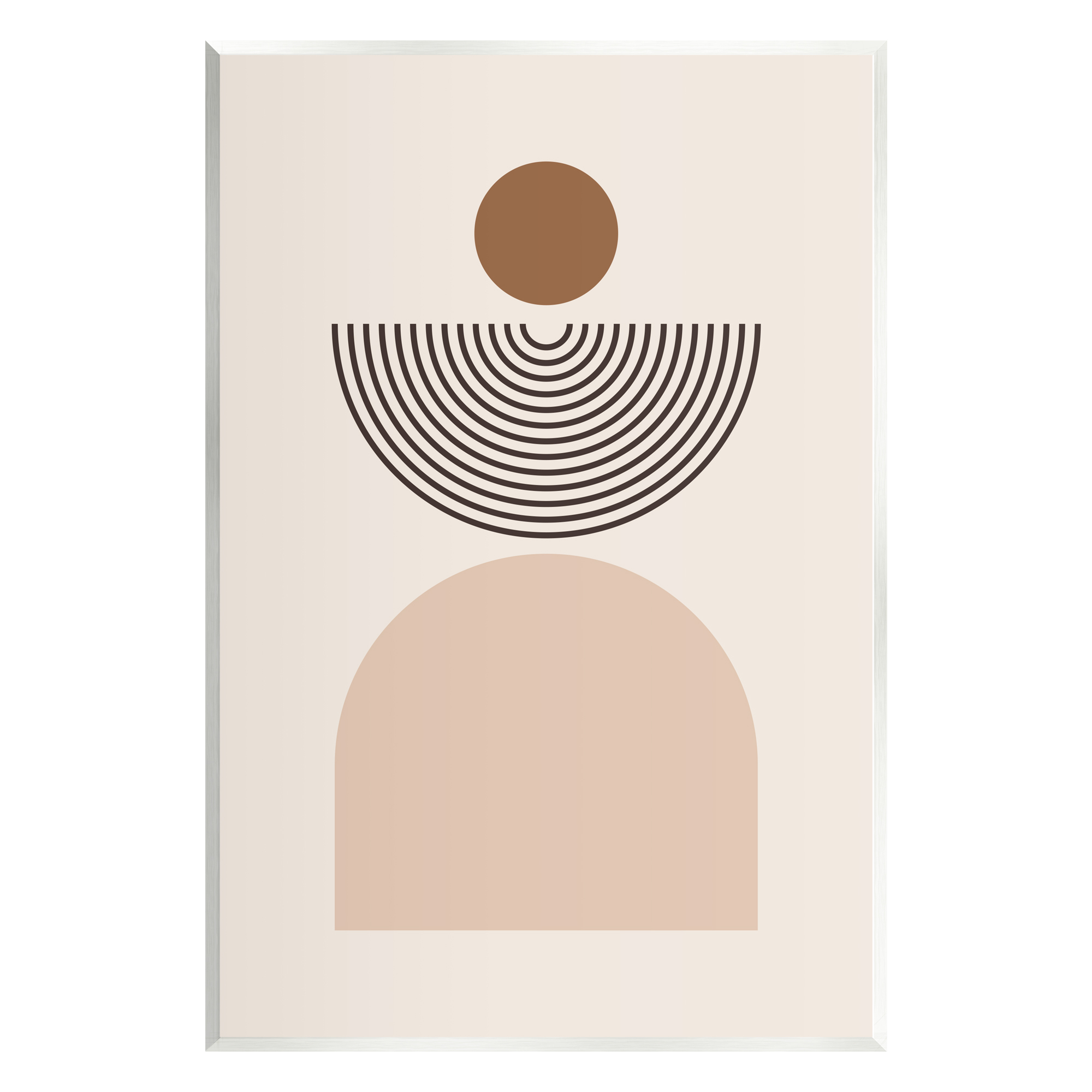 Stupell Industries Arched Geometric Shapes Abstract Painting Unframed Art Print Wall Art, 10 x 15