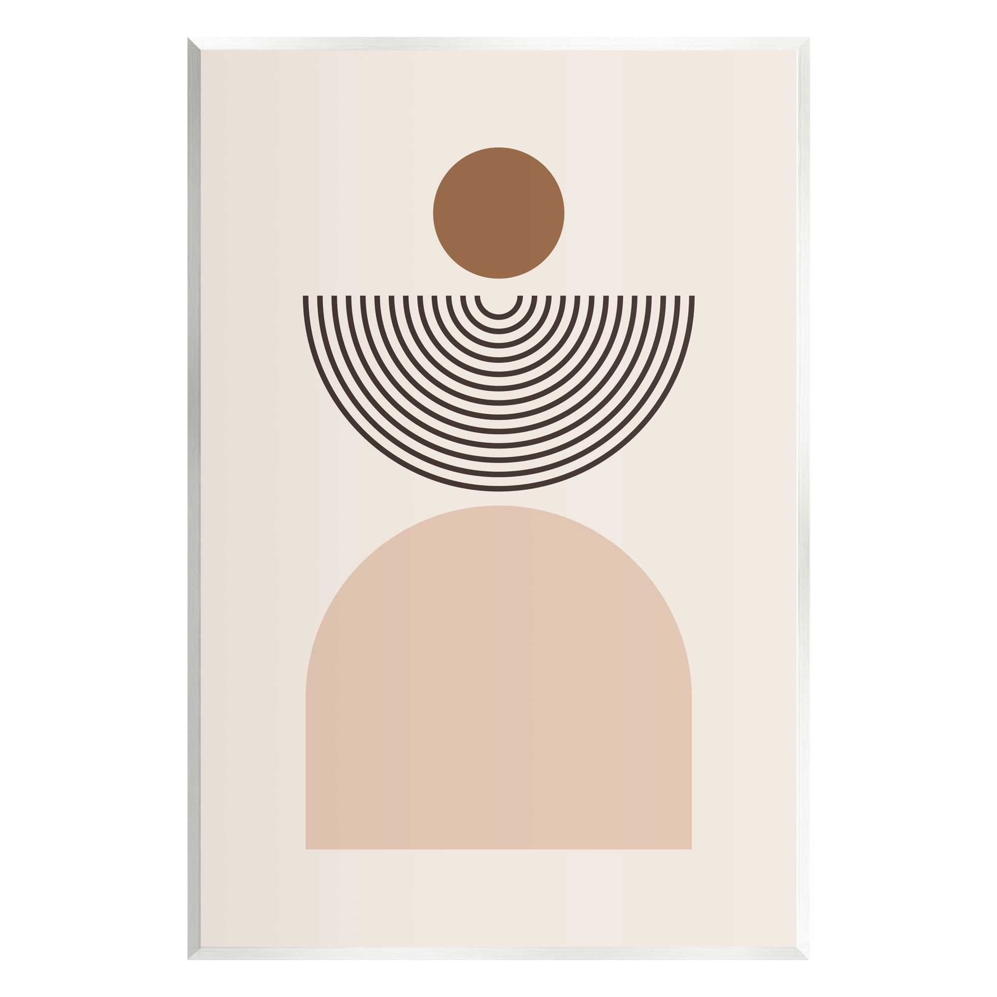 Stupell Industries Arched Geometric Shapes Abstract Painting Unframed Art Print Wall Art, 13 x 19
