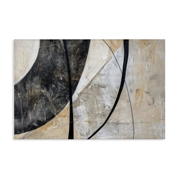 Stupell Industries Arched Urban Abstract Abstract Painting Wrapped Canvas Canvas Art Print Wall Art, 45 x 30