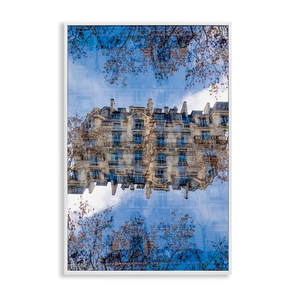 Stupell Industries Architecture Reflections Surrealism White Framed Giclee Art design by Robin Vandenabeele, 30 x 20