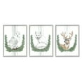 thumbnail image 1 of Stupell Industries Arctic Animals Botanical Leaves Portrait Snowy Owl Deer Fox , 16 x 20, Design by Sara Baker, 1 of 6