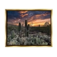 thumbnail image 1 of Stupell Industries Arid Desert Cactus Sunset Photograph Metallic Gold Floating Framed Canvas Print Wall Art, Design by Nathan Larson, 1 of 6