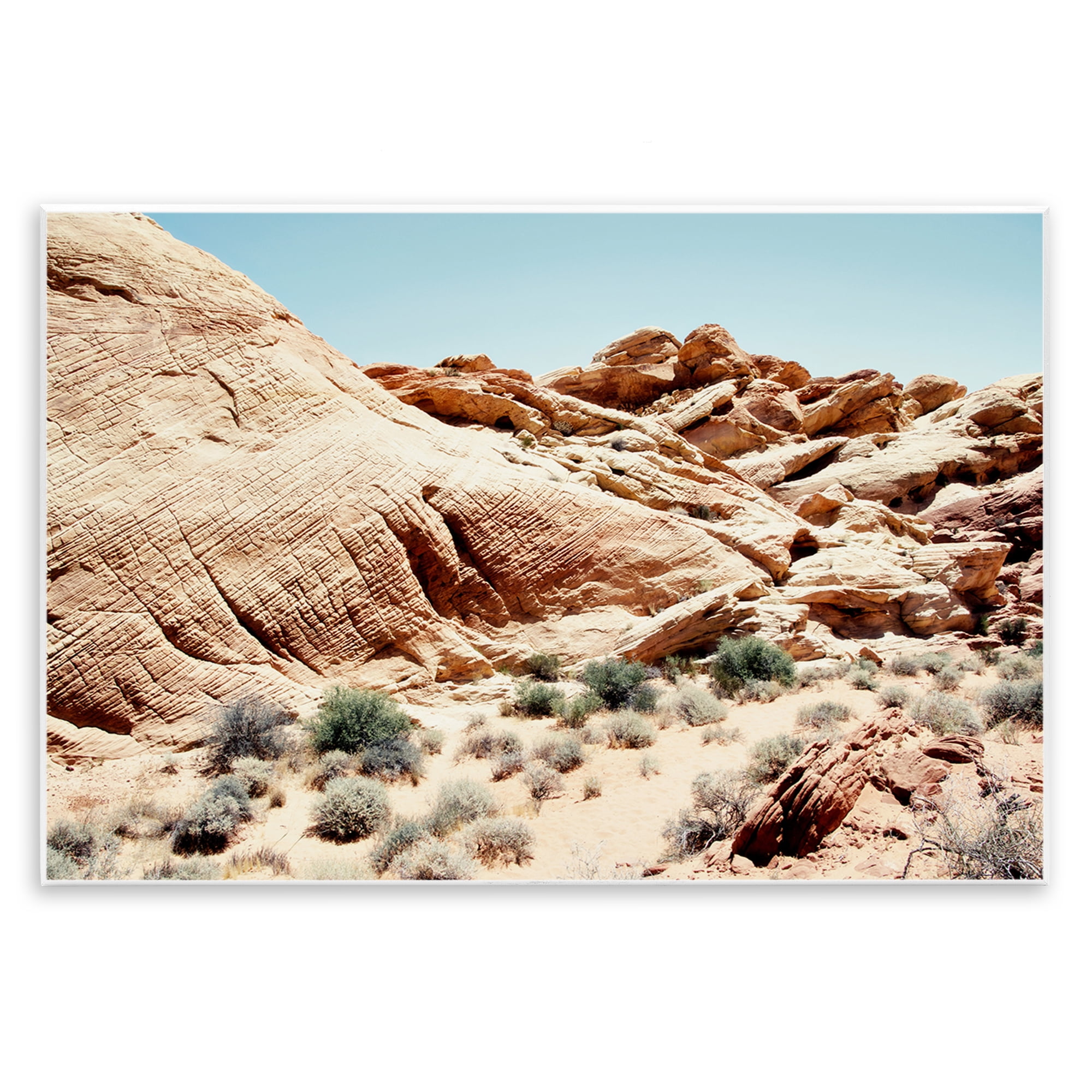 Stupell Industries Arid Desert Scenery Landscape & Nature Photography Unframed Art Print Wall Art, 19 x 13