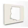 thumbnail image 1 of Stupell Industries Arizona Home State Map Neutral Print Design Canvas Wall Art by Daphne Polselli, 1 of 6