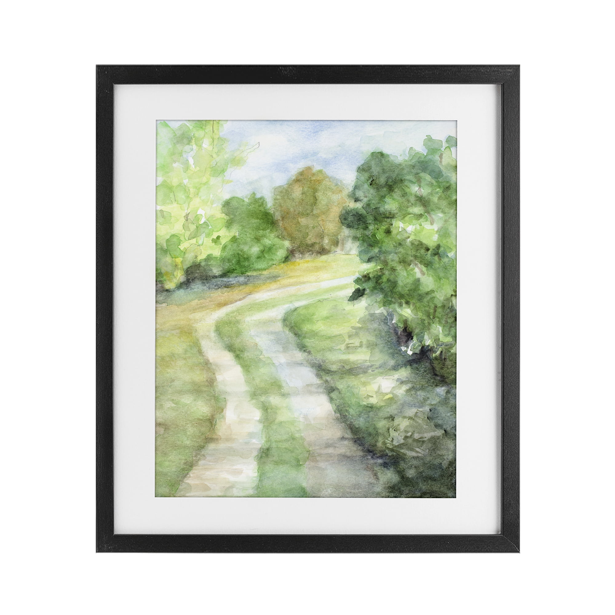 Stupell Industries Around The Bend Black Framed Print Under Glass, design by Lanie Loreth