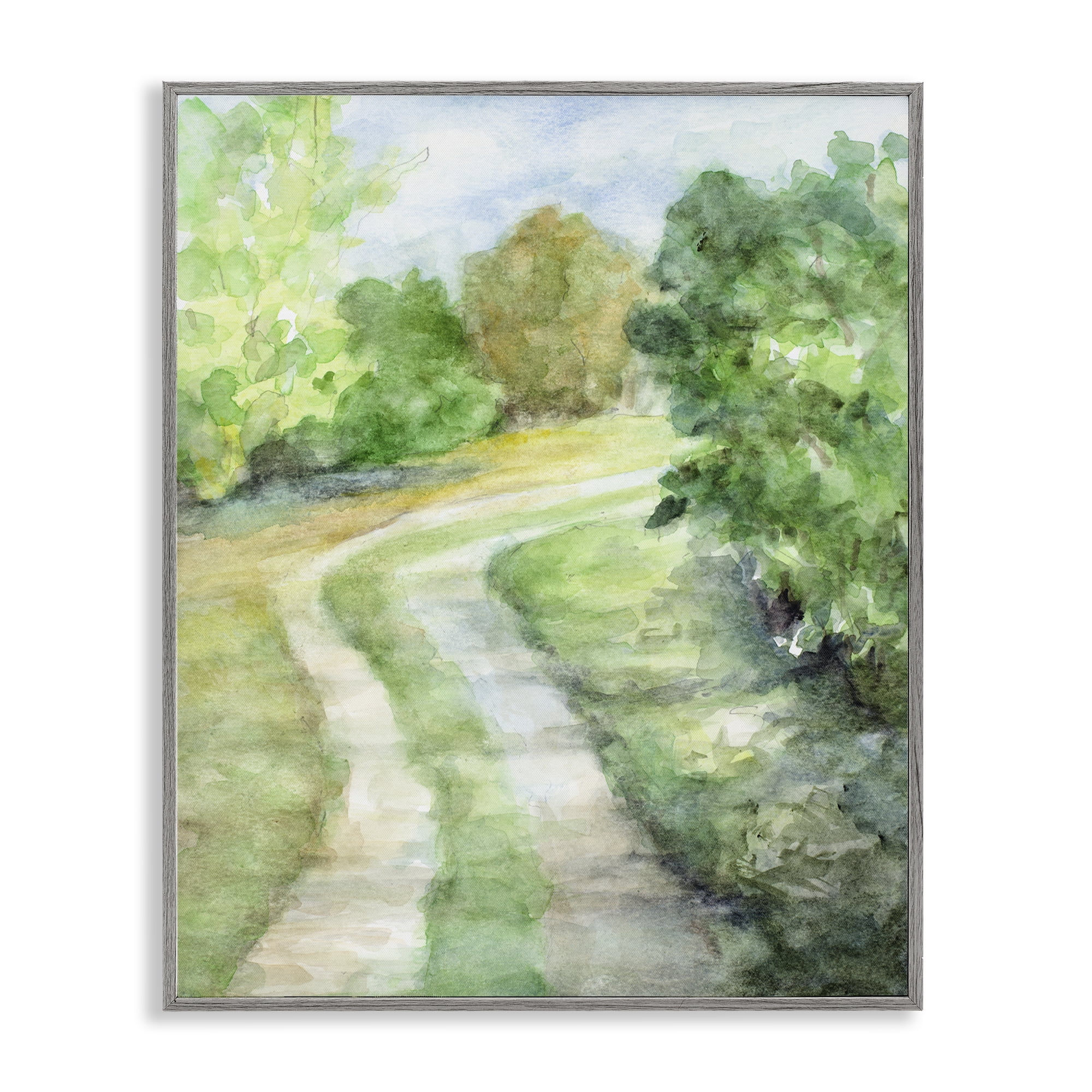 Stupell Industries Around The Bend Gray Framed Giclee Art, design by Lanie Loreth