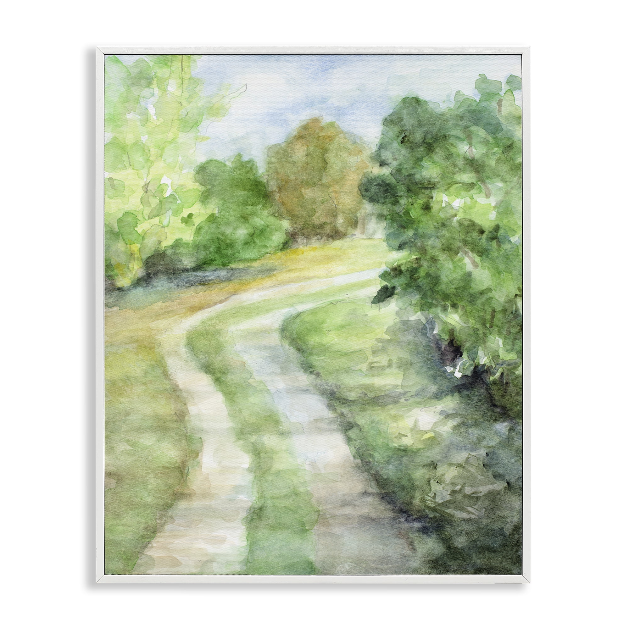 Stupell Industries Around The Bend White Framed Giclee Art, design by Lanie Loreth