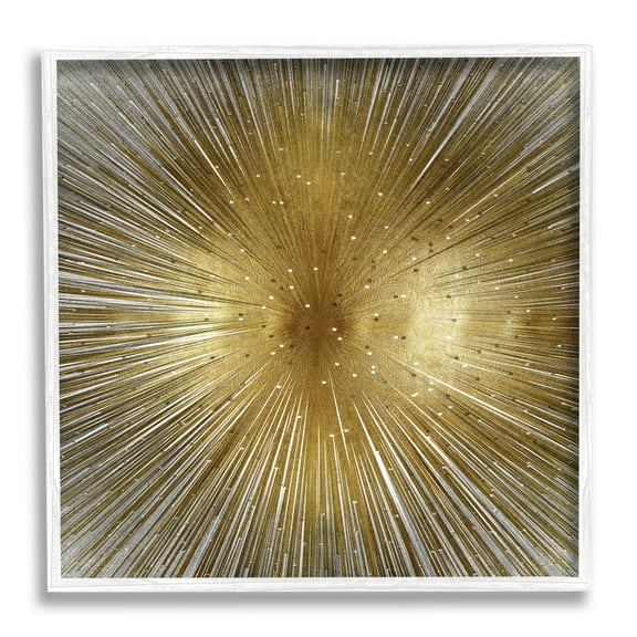 Stupell Industries Art Deco Abstract Sunburst Lines Polka Dots, 24 x 24, Designed by Abby Young