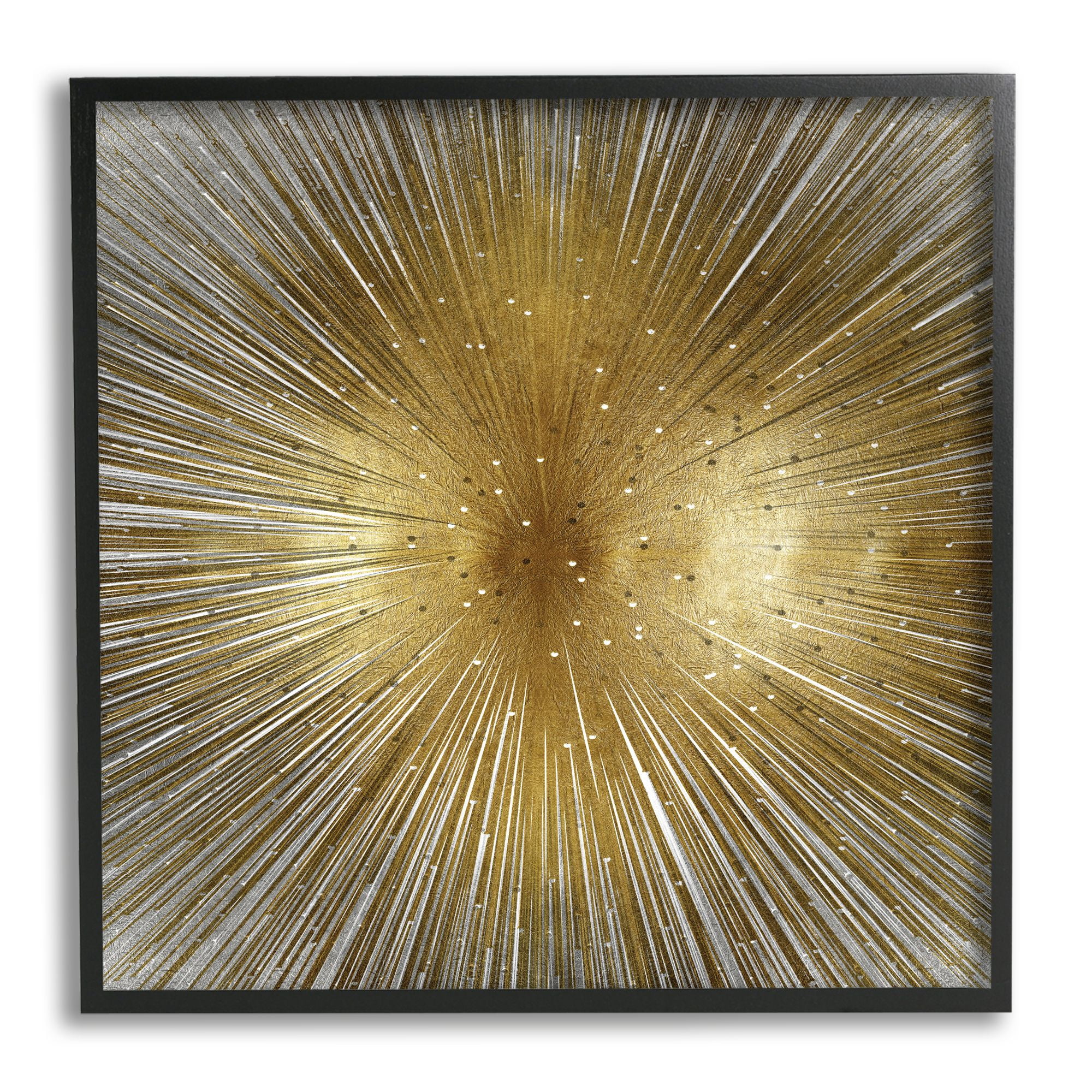 Stupell Industries Art Deco Abstract Sunburst Lines Polka Dots, 24 x 24, Designed by Abby Young