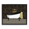 thumbnail image 1 of Stupell Industries Art Deco Bathroom in Deco Style Black Floating Frame Canvas Art, 21 x 17, by Conrad Knutsen, 1 of 7