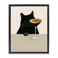 thumbnail image 1 of Stupell Industries Art Deco Cat & Espresso Martini Black Floating Frame Canvas Art, 17 x 21, by Tara Royle, 1 of 8