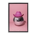 thumbnail image 1 of Stupell Industries Art Deco Disco Ball with Cowboy Hat Black Floating Frame Canvas Art, 17 x 25, by LISH Creative, 1 of 8