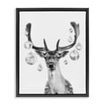 thumbnail image 1 of Stupell Industries Art Deco Disco Balls & Fawn Black Floating Frame Canvas Art, 25 x 31, by Victoria Barnes, 1 of 8