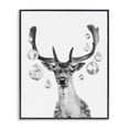 thumbnail image 1 of Stupell Industries Art Deco Disco Balls & Fawn Black Framed Giclee Art, 16 x 20, by Victoria Barnes, 1 of 8