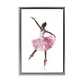 thumbnail image 1 of Stupell Industries Art Deco Graceful Ballerina in Pink Gray Floating Frame Canvas Art, 17 x 25, by Ramona Murdock, 1 of 8