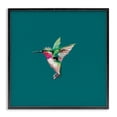 thumbnail image 1 of Stupell Industries Art Deco Hummingbird with Crown Black Framed Giclee Art, 17 x 17, by Amelia Noyes, 1 of 7