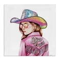 thumbnail image 1 of Stupell Industries Art Deco Pink Disco Cowgirl Canvas Art, 17 x 17, by Amanda Greenwood, 1 of 7