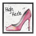 thumbnail image 1 of Stupell Industries Art Deco Pink High Heels Black Floating Frame Canvas Art, 18 x 18, by Levison Design, 1 of 8