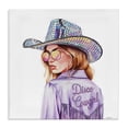 thumbnail image 1 of Stupell Industries Art Deco Purple Disco Cowgirl Canvas Art, 30 x 30, by Amanda Greenwood, 1 of 7