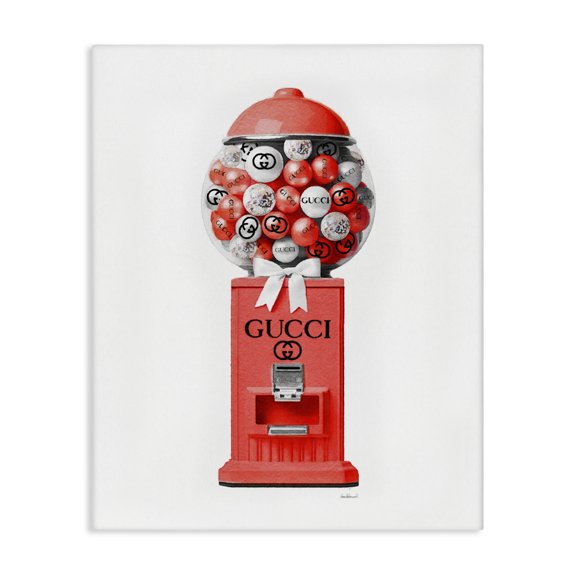 Stupell Industries Art Deco Red Glam Candy Machine Canvas Art, 16 x 20, by Amanda Greenwood