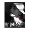 thumbnail image 1 of Stupell Industries Art Deco Red Lipstick Fashionista Black Framed Giclee Art, 11 x 14, by Ziwei Li, 1 of 8