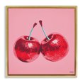 thumbnail image 1 of Stupell Industries Art Deco Red Patterned Cherries Gold Floating Frame Canvas Art, 18 x 18, by RB, 1 of 7