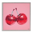 thumbnail image 1 of Stupell Industries Art Deco Red Patterned Cherries Gray Framed Giclee Art, 24 x 24, by RB, 1 of 8