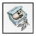 thumbnail image 1 of Stupell Industries Art Deco Sleepy Kitten in Shoebox Black Framed Giclee Art, 24 x 24, by Amanda Greenwood, 1 of 8