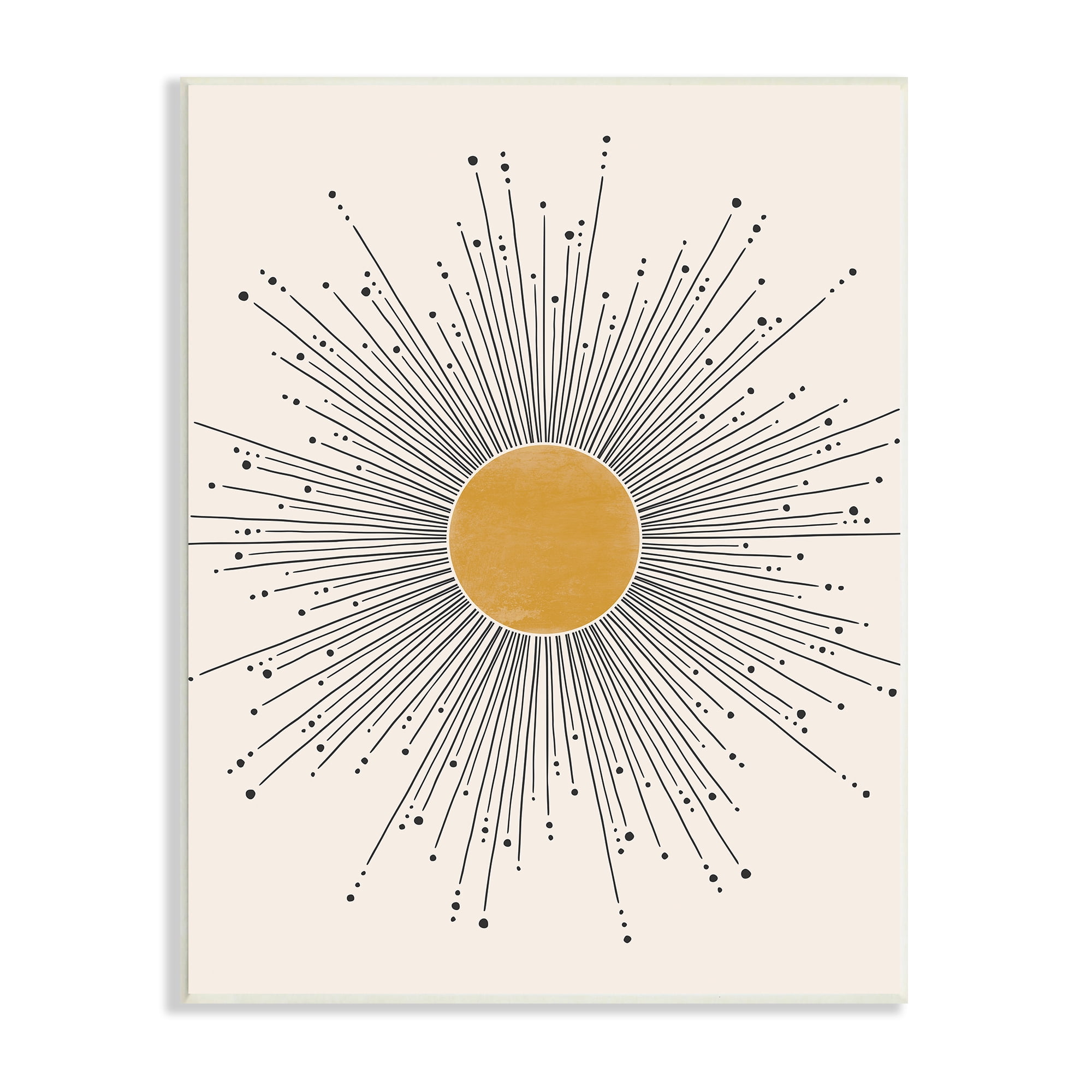 Stupell Industries Art Deco Summer Sun Geometric Line Bursts Modern Painting Unframed Art Print Wall Art, 13 x 19, Design by JJ Design House LLC
