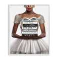 thumbnail image 1 of Stupell Industries Art Deco Trendy Girl with Books White Framed Giclee Art, 11 x 14, by Amanda Greenwood, 1 of 8