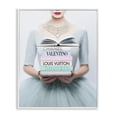 thumbnail image 1 of Stupell Industries Art Deco Woman with Glam Books White Framed Giclee Art, 24 x 30, by Amanda Greenwood, 1 of 8