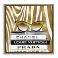 thumbnail image 1 of Stupell Industries Art Deco Zebra Stripes Fashion Books Brown Floating Frame Canvas Art, 18 x 18, by Madeline Blake, 1 of 7