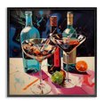 thumbnail image 1 of Stupell Industries Glam Artsy Cocktails of Every Sip Black Framed Giclee Art, 12 x 12, by Lazar Studio, 1 of 8