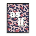 thumbnail image 1 of Stupell Industries As If Text over Pink Leopard Animal Print Black Framed by Daphne Polselli, 1 of 5
