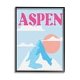thumbnail image 1 of Stupell Industries Aspen Snowy Mountain Peak Graphic Art Black Framed Art Print Wall Art, Design by Lil' Rue, 1 of 7