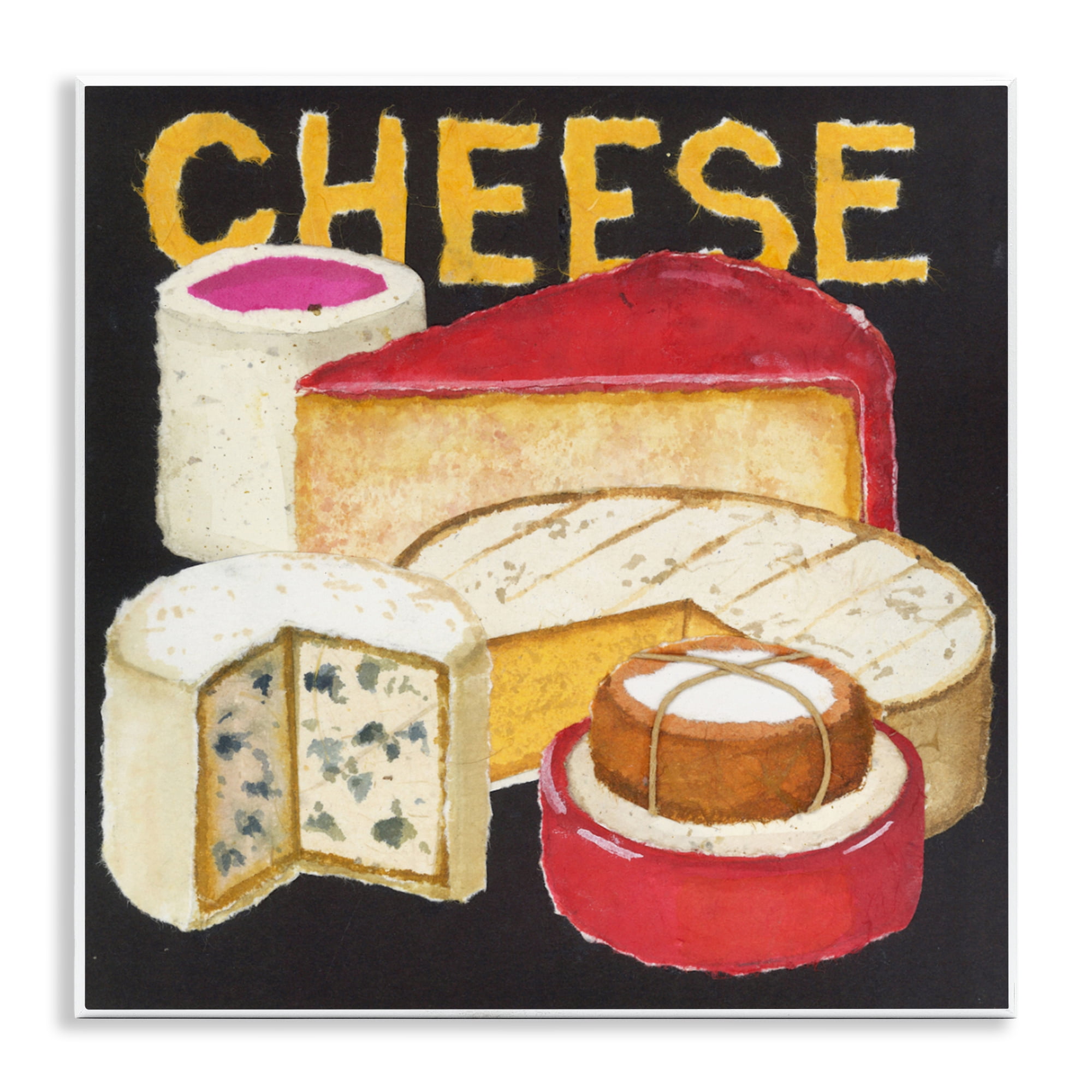Stupell Industries Assorted Cheese Wheels Wall Plaque Art, design by Nancy Overton