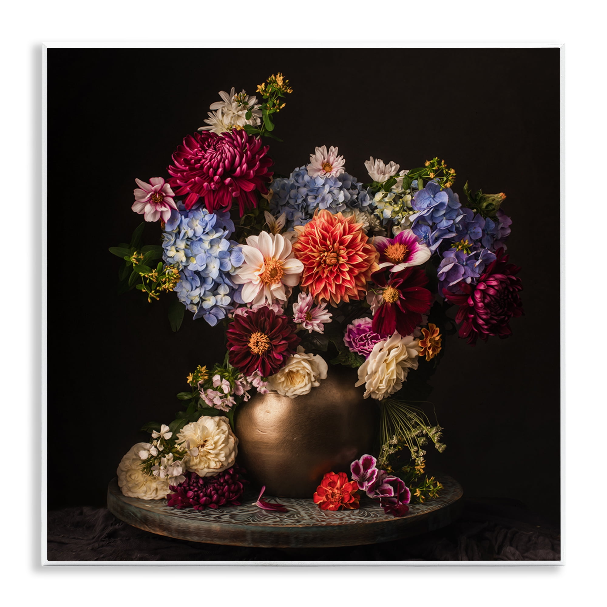 Stupell Industries Assorted Flowers Arrangement Plants & Flowers Photography Unframed Art Print Wall Art, 12 x 12