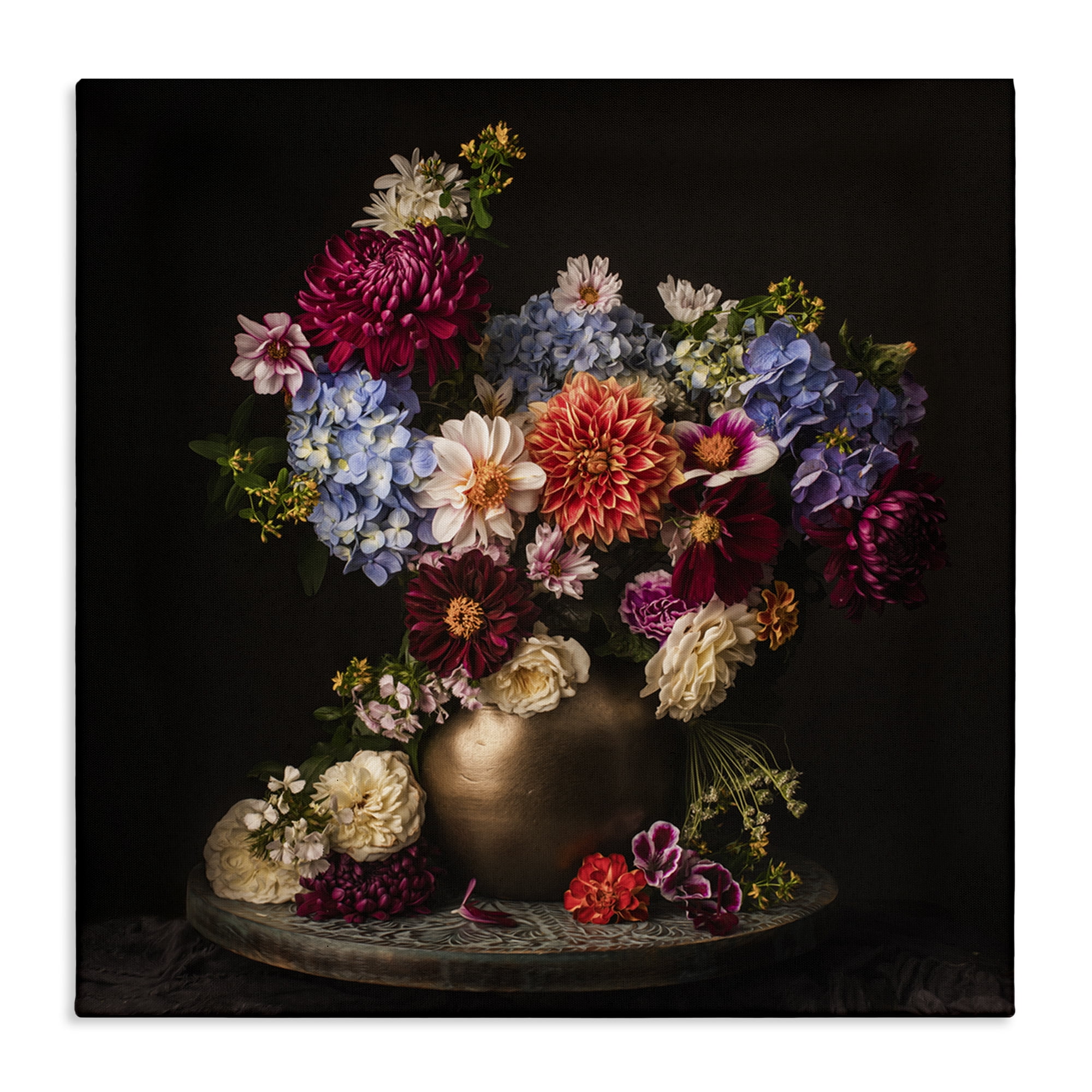 Stupell Industries Assorted Flowers Arrangement Plants & Flowers Photography Wrapped Canvas Art Print Wall Art, 30 x 30