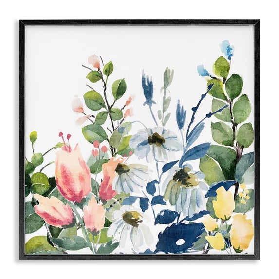 Stupell Industries Eclectic Black Framed Giclee Art, 12 x 12, by Kim Allen