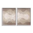 thumbnail image 1 of Stupell Industries Astral Boho Sun & Moon Landscape Painting Gray Framed Art Print Wall Art, 24 x 30, Set of 2, 1 of 10