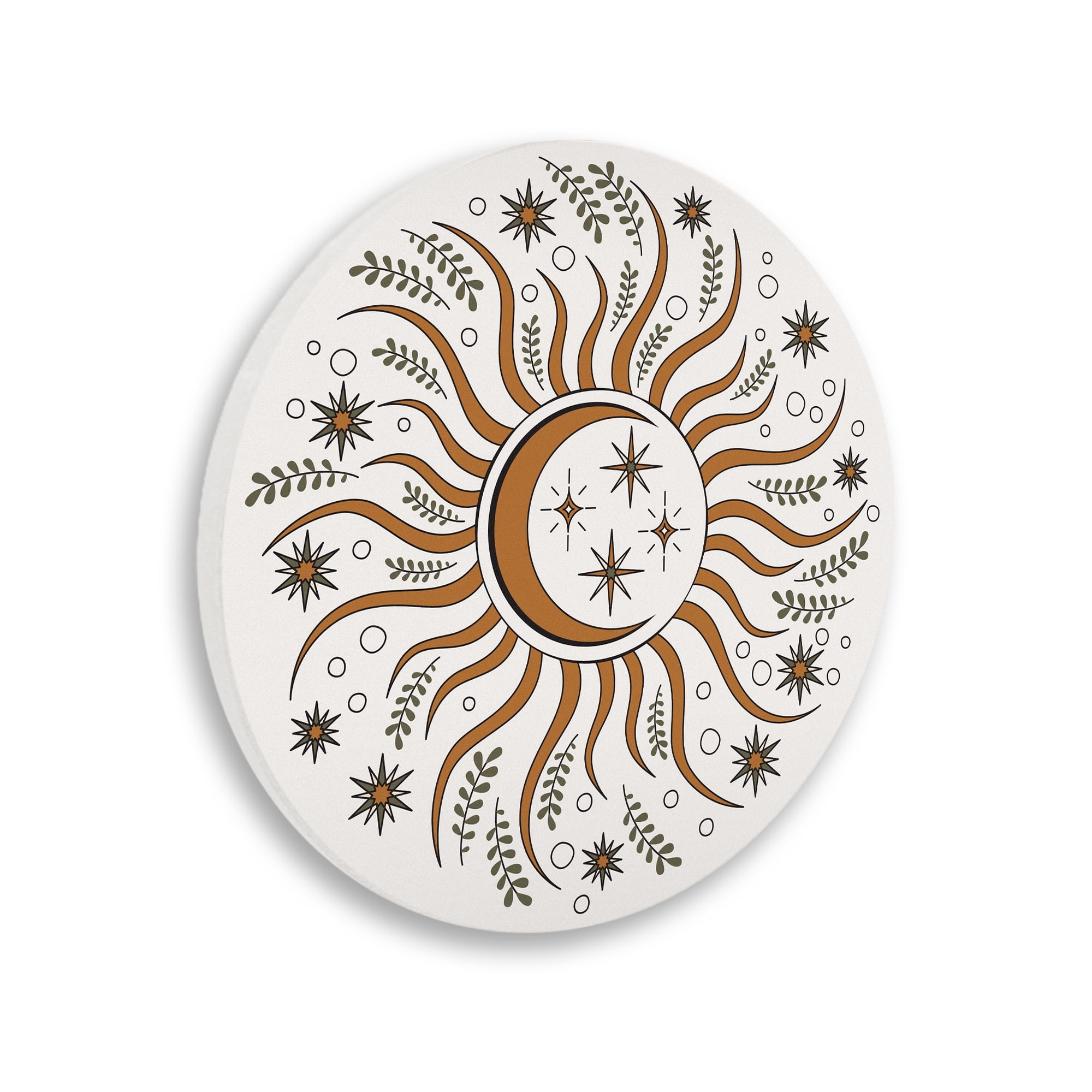 Stupell Industries Astral Lunar Solar Design Botanical Herb Sprigs Graphic Art Unframed Art Print Wall Art, Design by Ziwei Li